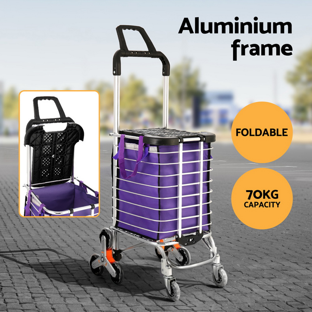 Emajin Shopping Cart Trolley 35L Foldable Climbing Wheels โ image 5