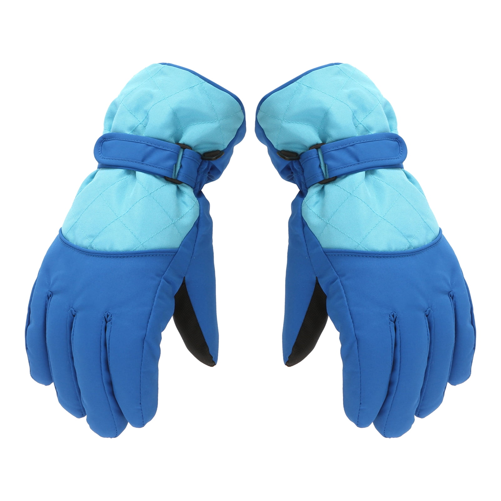 Dengjunhu Kids Winter Gloves - Snow & Ski Waterproof Youth Gloves for Boys & Girls - Insulated for Cold Weather Outdoor Play, Skiing & Snowboarding L Blue — image 2