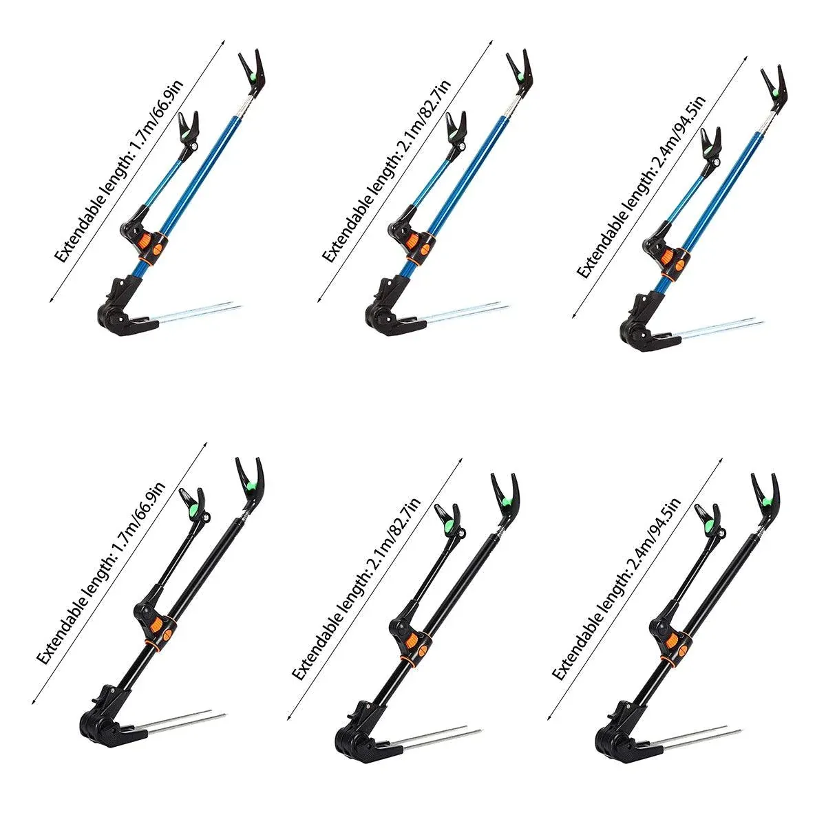 Bracket Fishing Rod Holder Multi Functional Rod Stand for Fishing and Outdoors - Blue-170cm β image 4