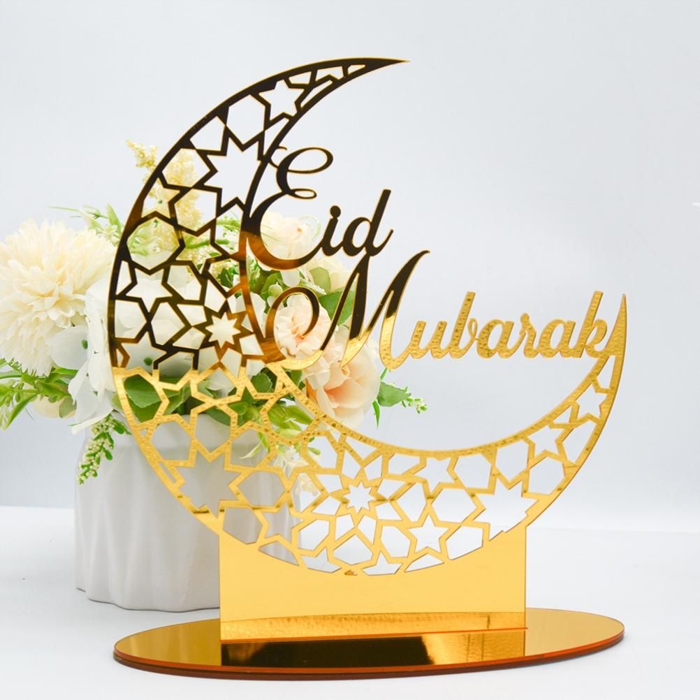 Eid Mubarak Acrylic Ornament Ramadan Decorations for Home Muslim Party Supplies Eid Ramadan Gifts โ image 4