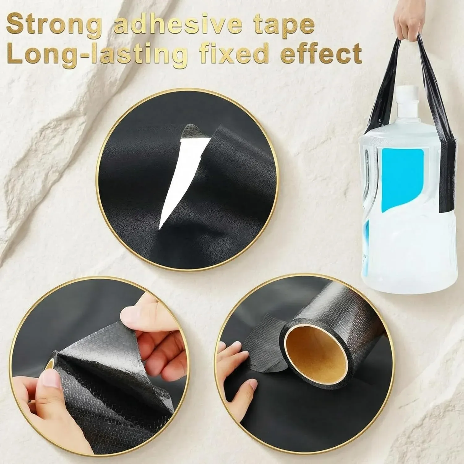 RV Underbelly Tape, Corrugated Waterproof Thick Adhesive Patch for Camper Travel Trailer Mobile Home Tear Repair, Black 2 Pack, 4 Inch X 66 Feet Size โ image 3
