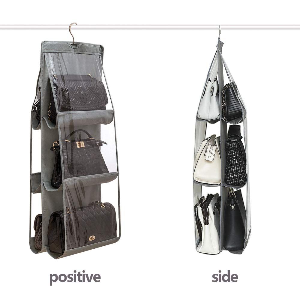 Purses Hanger Hanging Handbag Organizer Bags Storage Holder for Closet with 6 Larger Pockets large capacity โ image 2