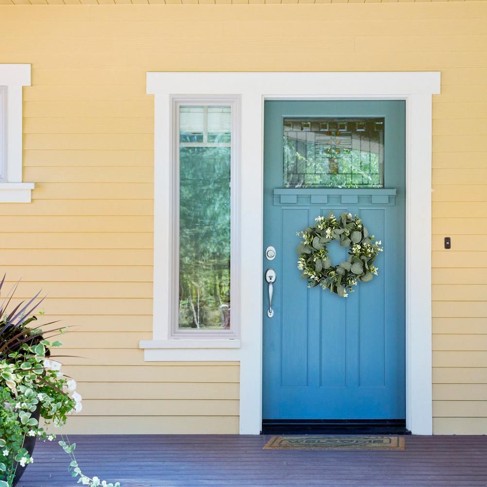 Artificial Green Wreath Wall Hanging Wreath Spring Door Decoration for Indoor Outdoor โ image 6