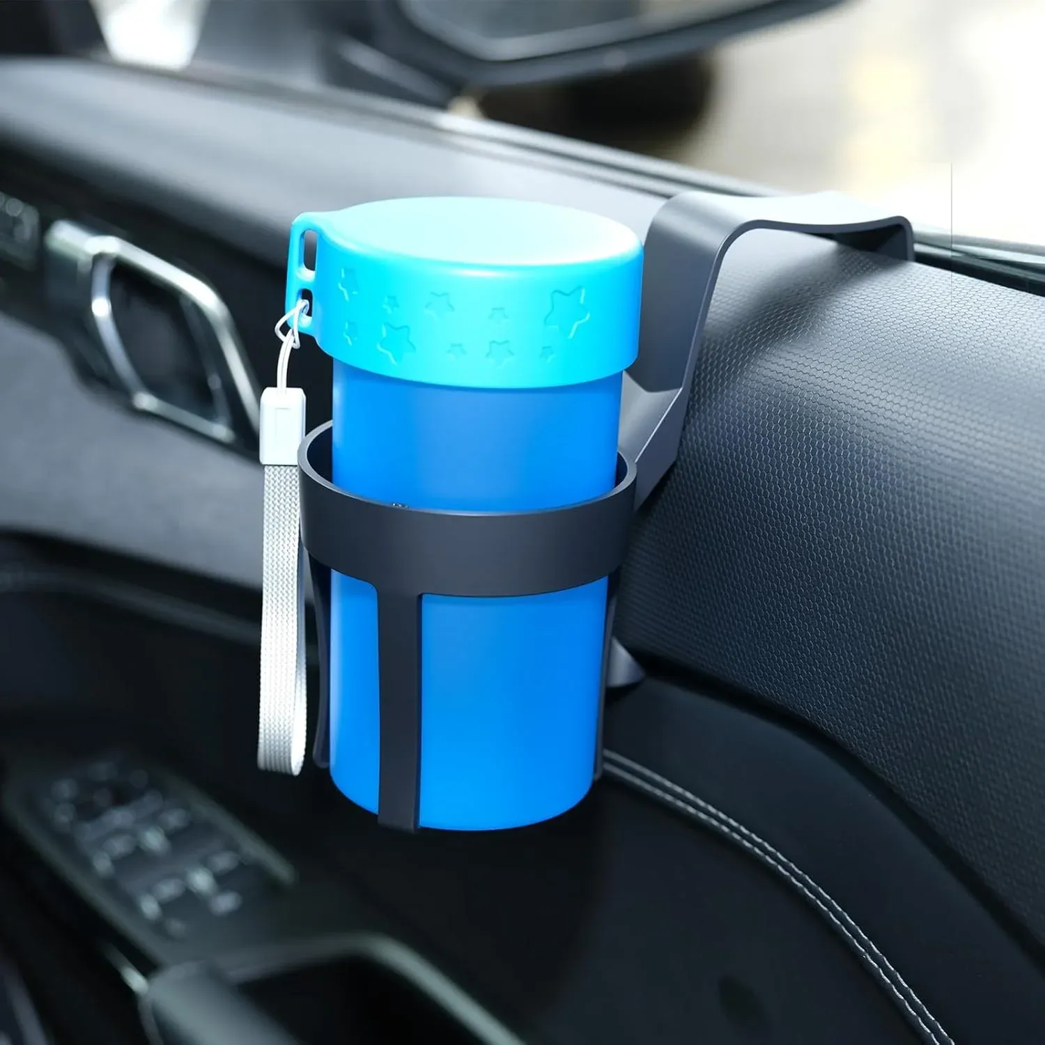 6 Pcs Car Window Cup Holders, Portable Hanging Drink Mounts for Truck RV Car Doors, Black โ image 6