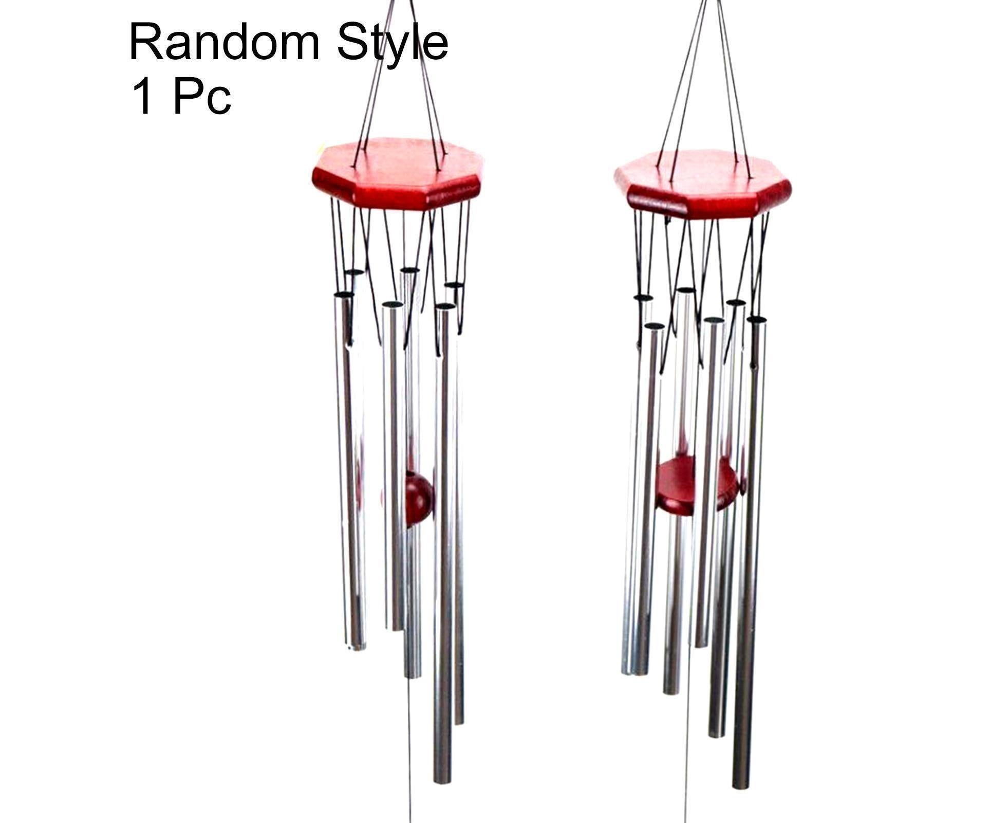 Wood Metal Retro Wind Chime Outdoor Garden Porch Balcony Home Decor Ornament-Random Style — image 2