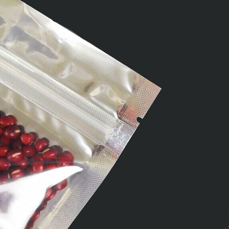 Clear Aluminum Foil Mylar Stand Up Retail Bags Zip Lock Pouches Pouch Packaging - 9*14+3CM-50PCS โ image 6