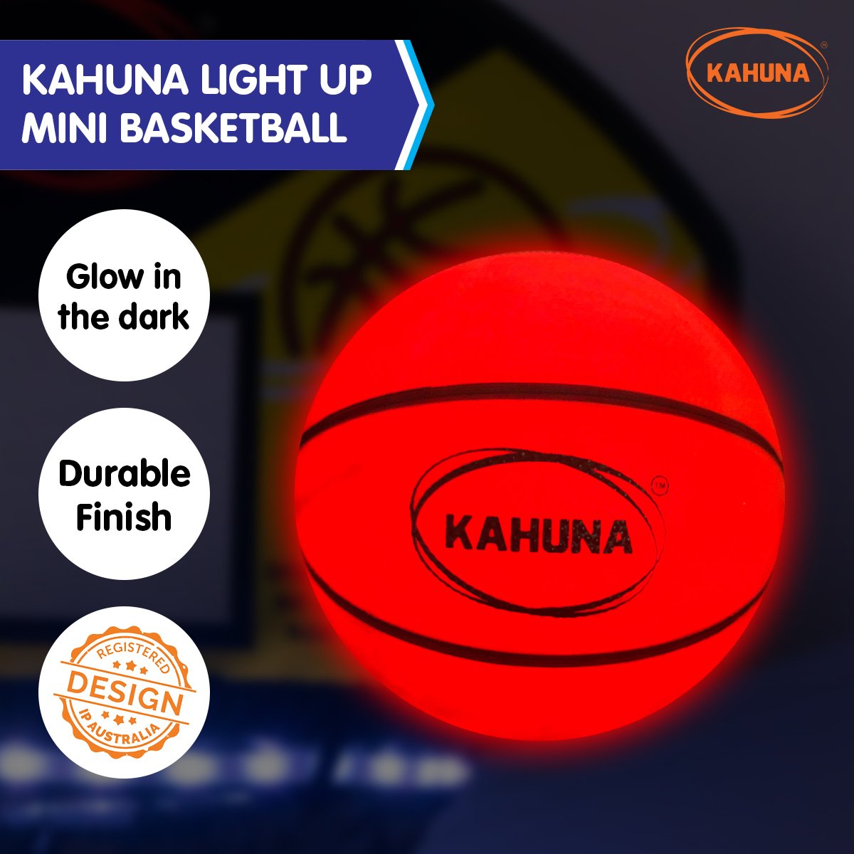 Kahuna Basketball L.e.d Glow Light Up Trampoline Ball — image 3