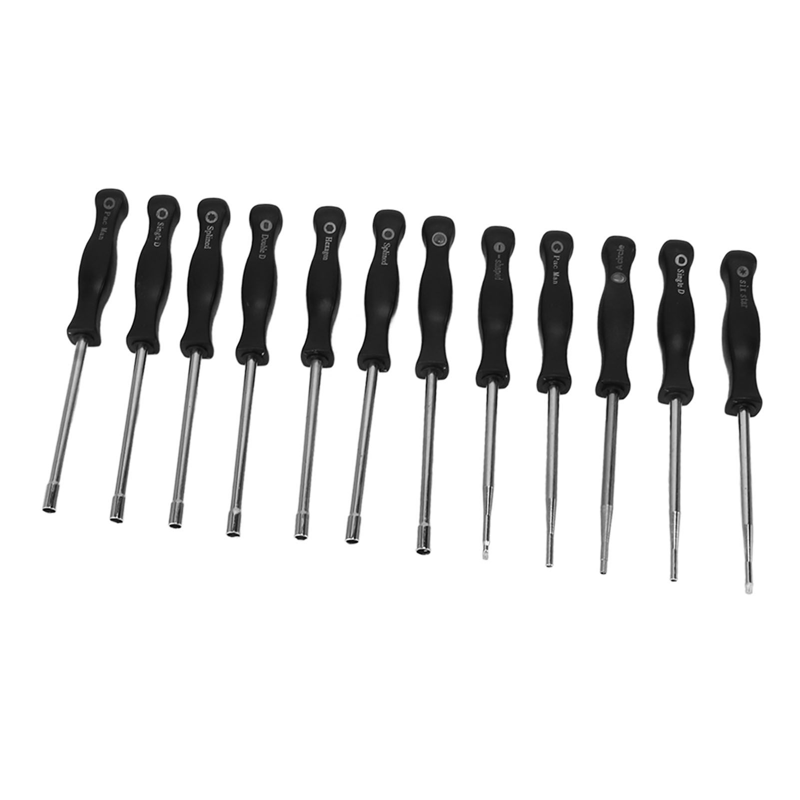 Carburator Adjusting Kit with 12 Screwdrivers 1 String Steel Brush Comfort Grip Carburetor Repair Tools for 2 Cycle Carburetor Engines Trimmer — image 4