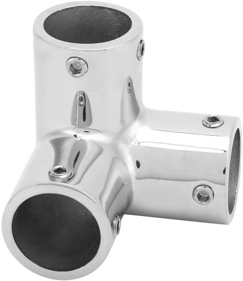Boat Hand Rail Fitting-90 Degree 1" 3 Way Corner Elbow — image 3