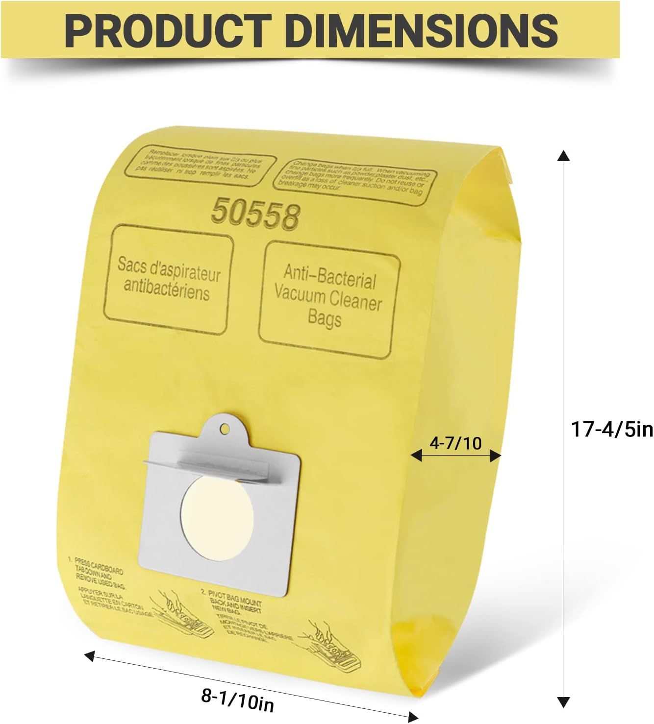 Vacuum Cleaner Bags it or Kenmore Canister Type C/Q 50555 50557 50558 and Type C-5, 10PCs By — image 2