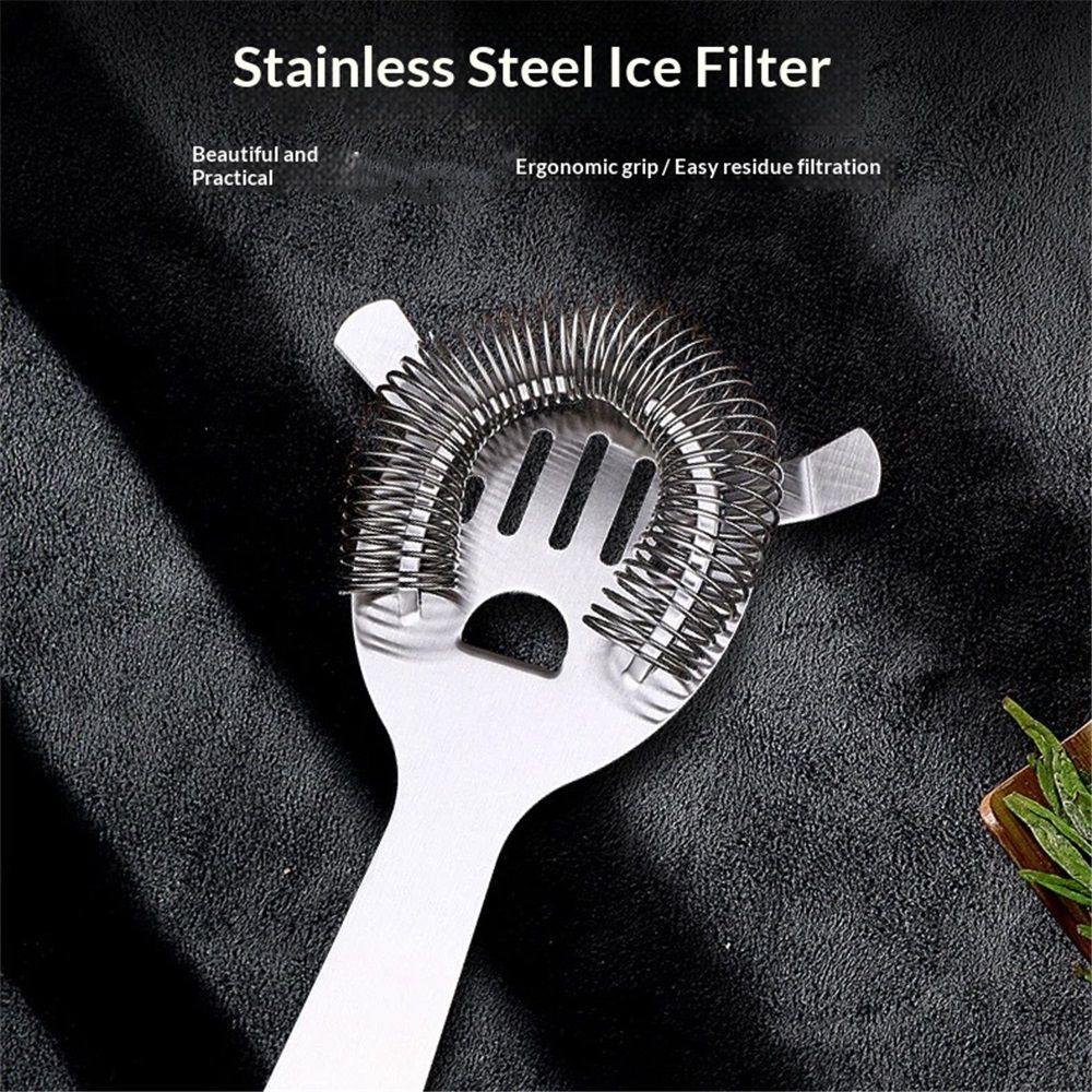 2 pack Cocktail Strainer for Drinks, Bar Strainers for Bartending, Martini Strainer for Boston Shaker Mixing Glass, Bartender Hawthorne Strainer โ image 2