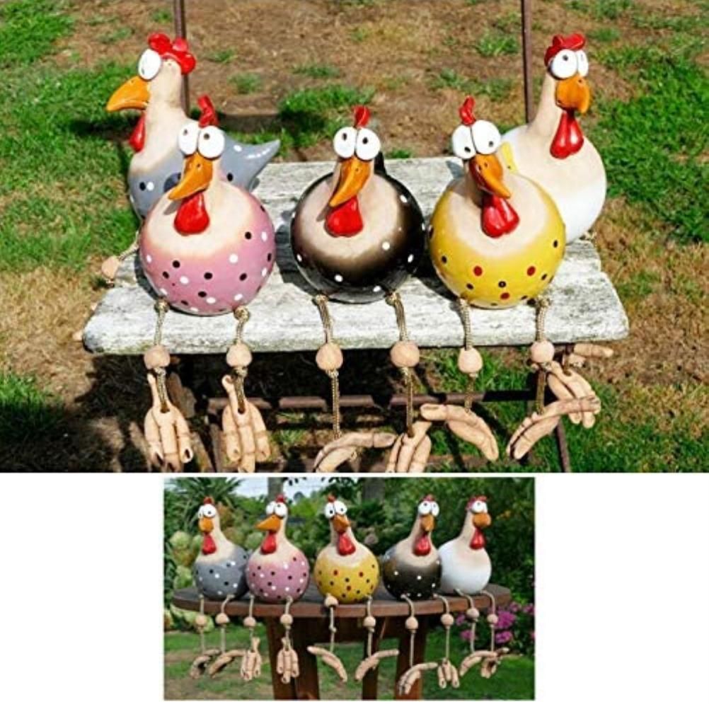 Garden Decoration Ceramic Chicken Hilde Decoration Animal Figurine Ornament for Home Decorative Craft โ image 5