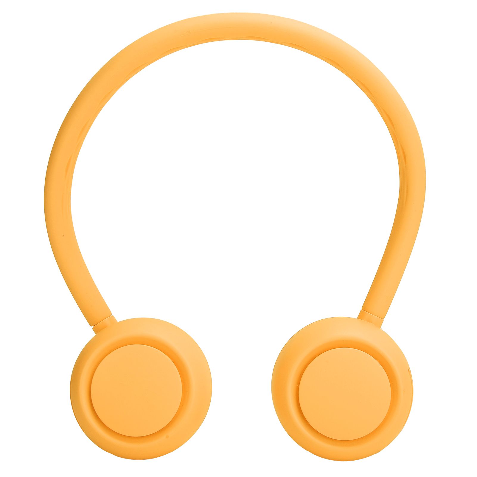 Fanless Hanging Neck Fan Adjustable USB Charging Silent Sports Fan for Home School OutdoorYellow 2000mAh — image 6