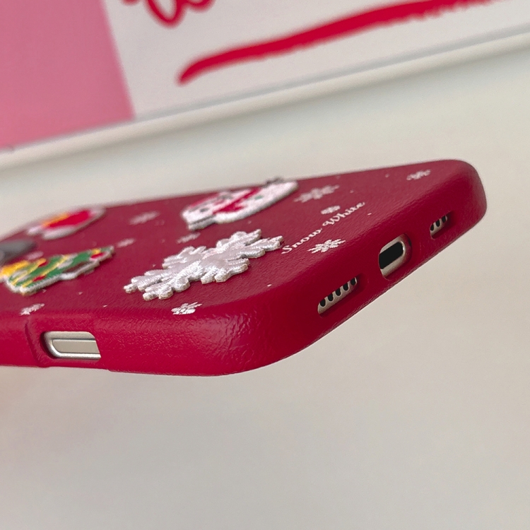 Compatible with Apple iPhone 16 Pro Max Case 3D Christmas Frosted PC Hybrid TPU Cover — image 5