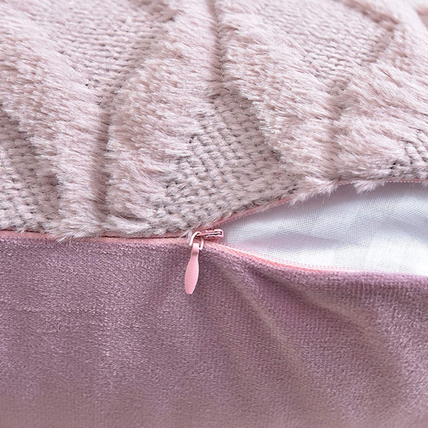 2 Pack Decorative Boho Throw Pillow Covers 45 x 45 cm (Pink) โ image 4