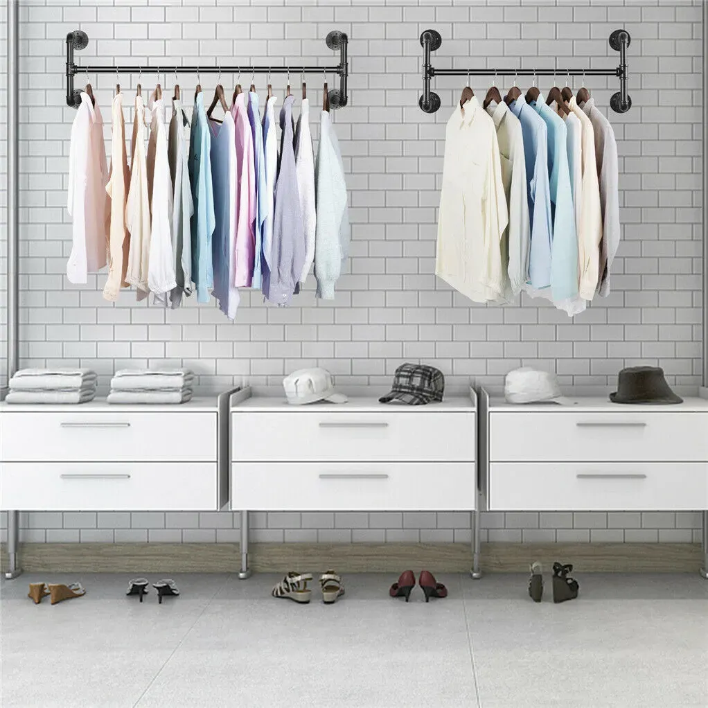 Iron Wall Mounted Clothes Rack Garment Display — image 6