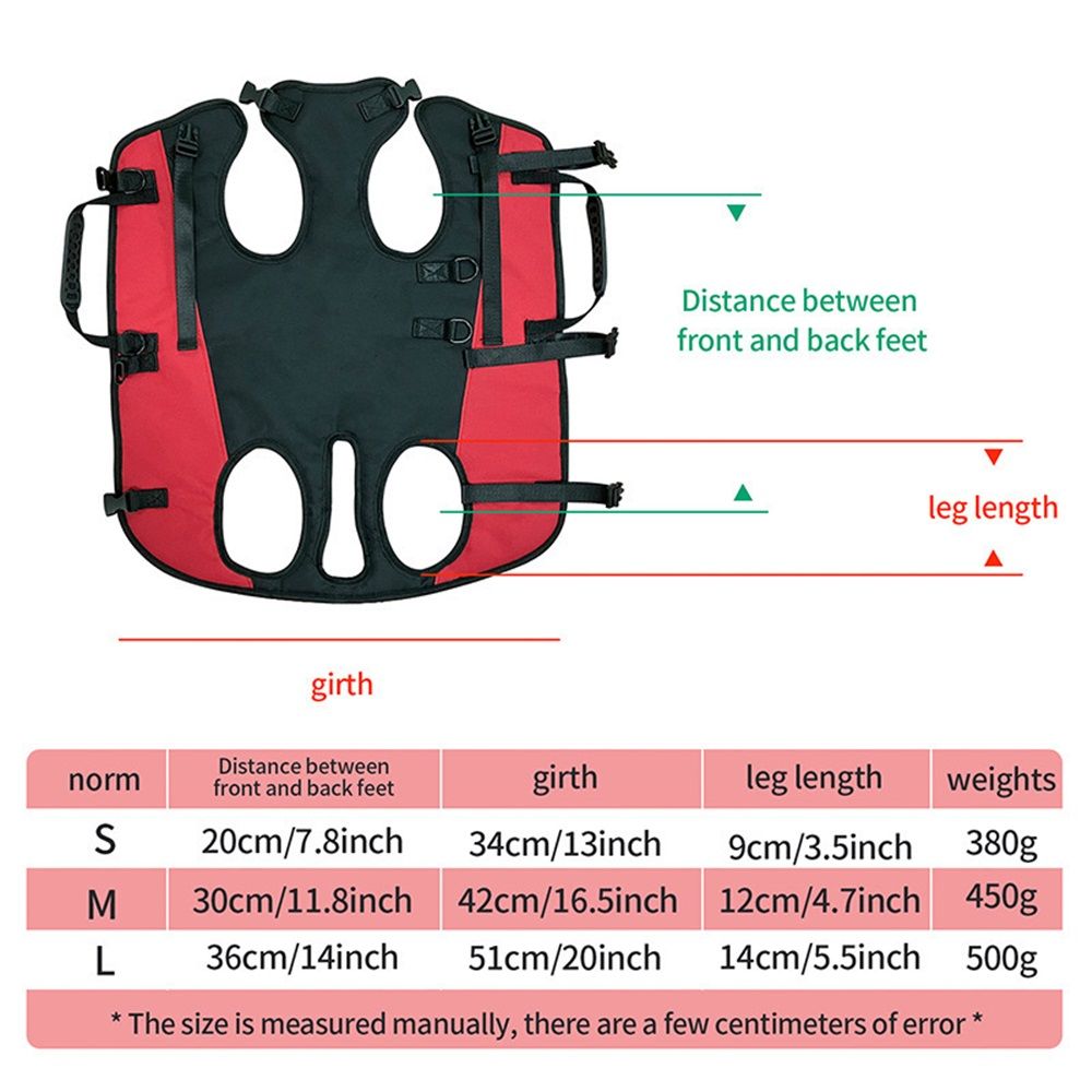 Dog Lift Harness,Adjustable Dog Backpack Carrier for Medium Large Dogs,Full Body Pet Lift Harness,Emergency Pet Backpack for Disabled, Old, Joint Injuries — image 4