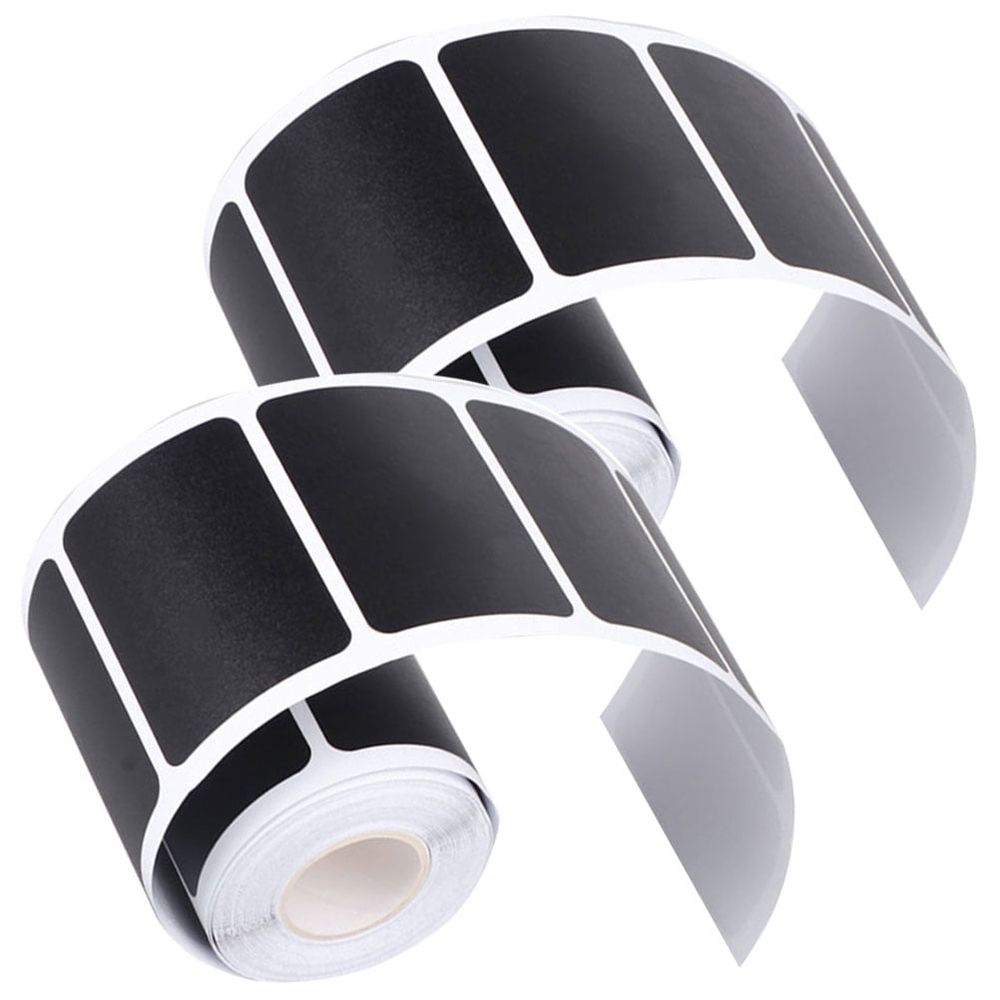Multi Function Black Writable Bottle Label Stickers for Food Storage and Decoration