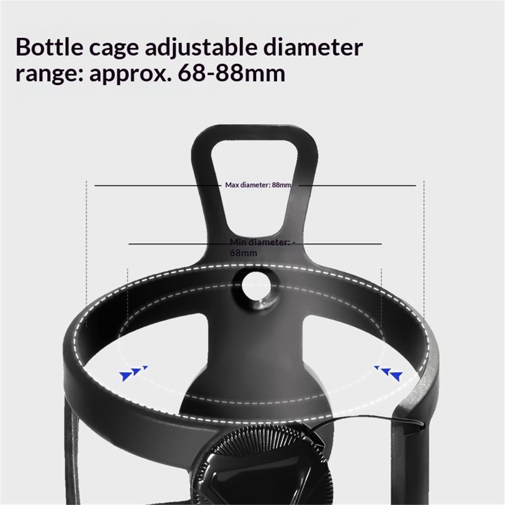 Any Bottle Cage, Bike Water Bottle Holder - Fits Any Bottle, Container, Speaker, Bicycle Bottle Holder for Frame or Handlebar(Does not include tracker) — image 3