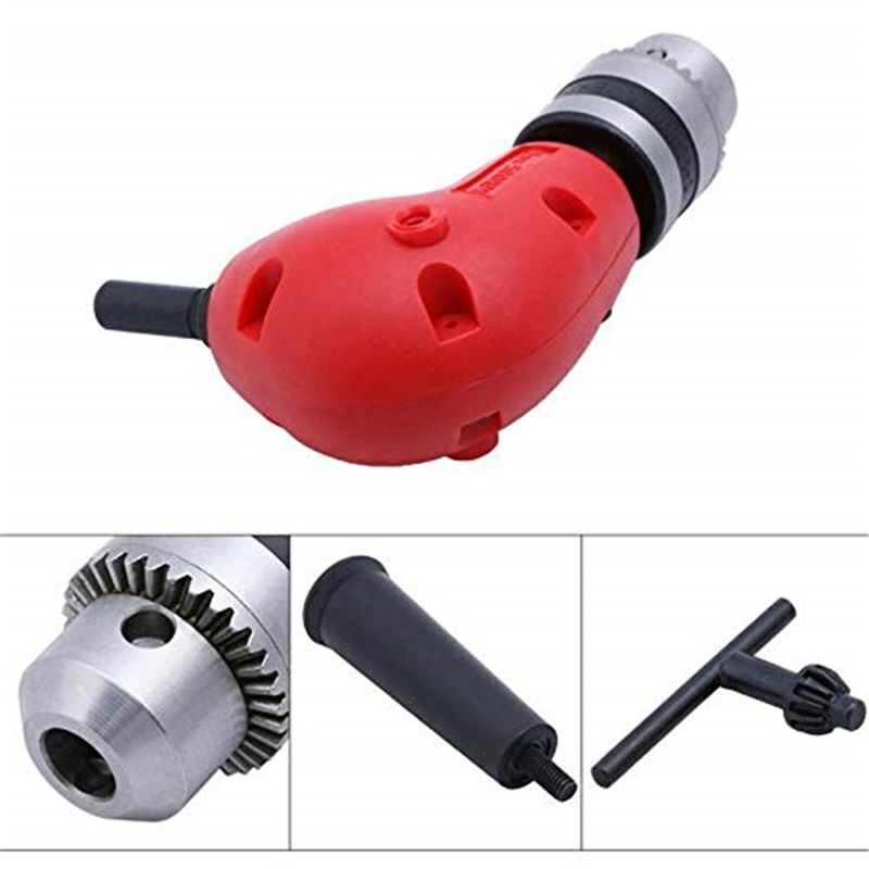Right Angle Drill AttachmentExtension accessory corner three jaw clamp narrow space maintenance tool — image 4
