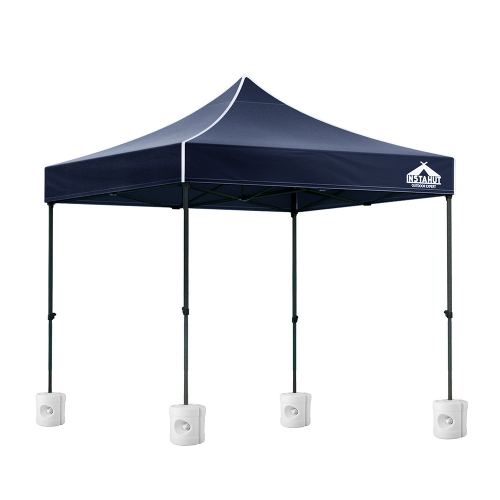 Instahut Gazebo Pop Up 3x3m w/Base Podx4 Marquee Folding Outdoor Wedding Camping Tent Shade Canopy Navy โ image 2