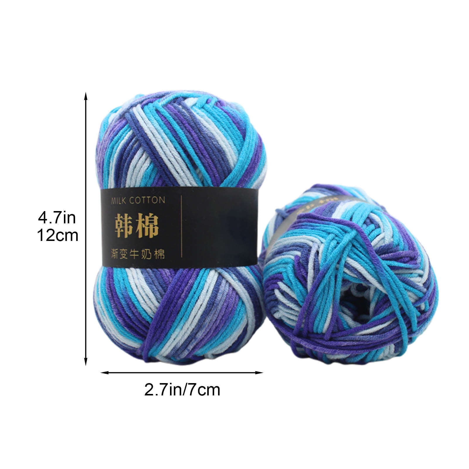 Cotton Yarn - Multicolor Rainbows Yarn,50 gram Skeins,26 Colors Available,7 Strands Of Combed Milk Cotton Crocheting Yarn for Knitting,Crochet,Weaving,Arts & — image 3
