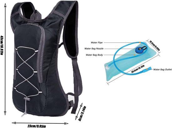 Outdoor Sports backpack water bladder, Cycling leisure mountaineering running hiking shoulder water bladder backpack, Pink โ image 3