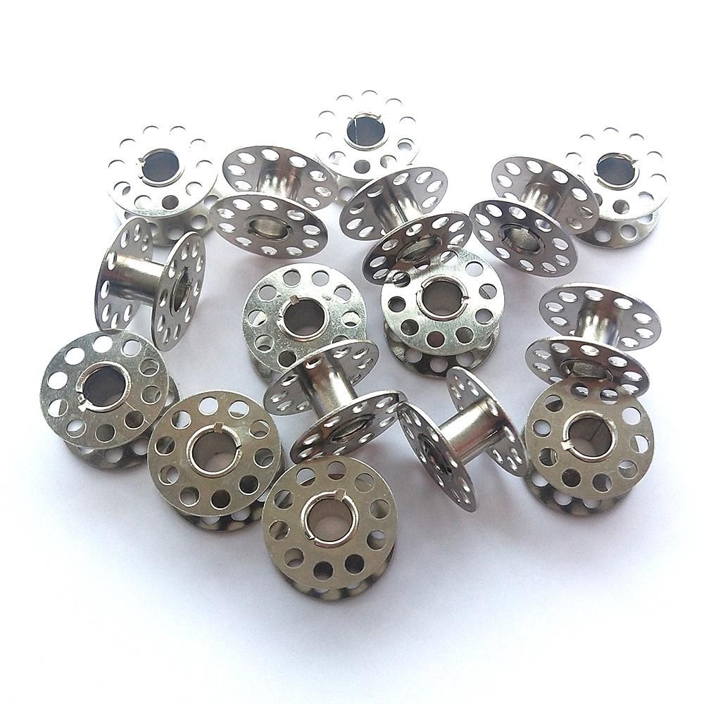 25 Bobbins for Sewing Machine Silver, with Storage Box โ image 3