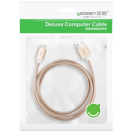 UGREEN 30587 iPhone 8-pin to USB2.0 Sync & Charging Cable 1M Gold โ image 2
