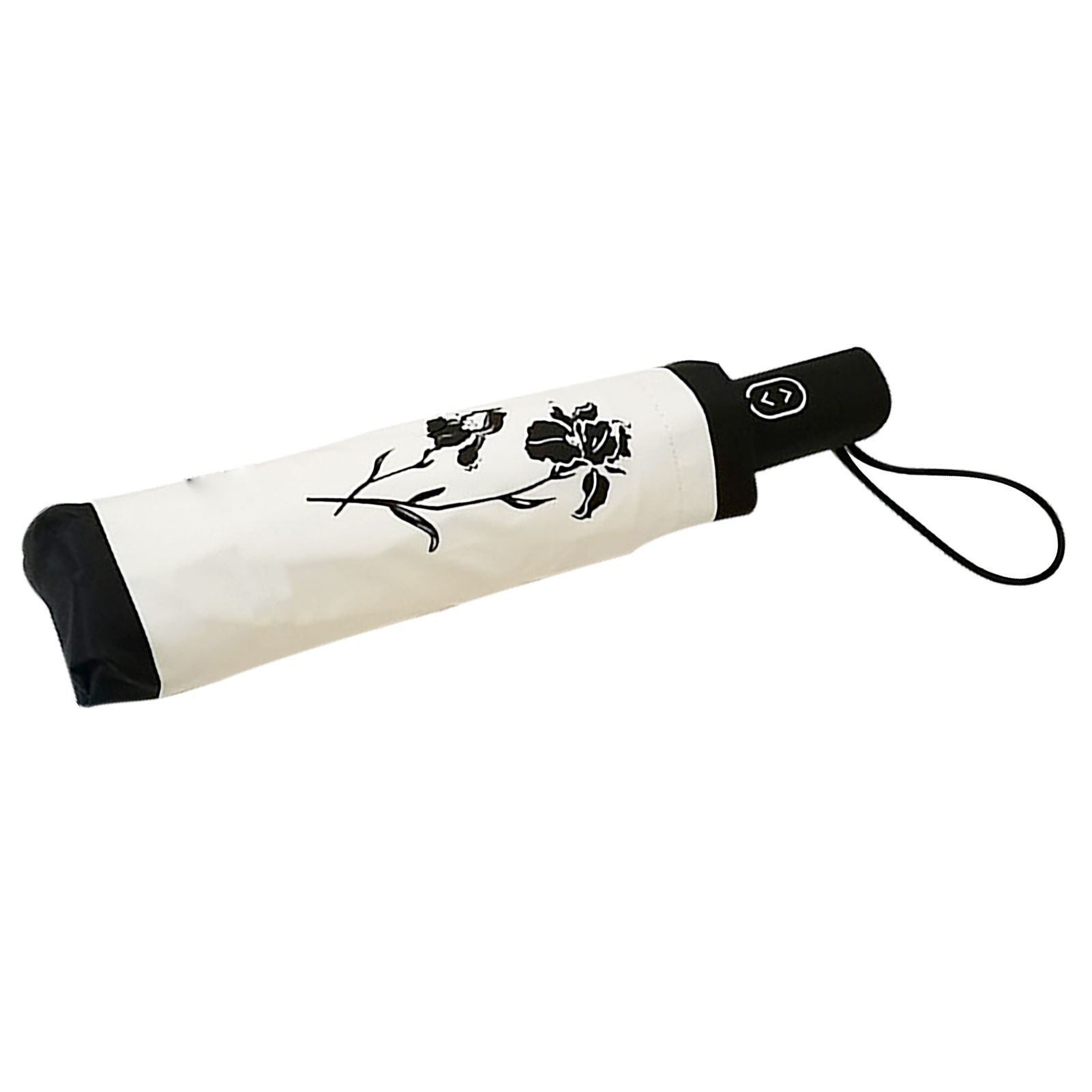French Vintage Umbrella Automatic 3 Fold Folding Umbrella Portable Travel Sun Rain Umbrella