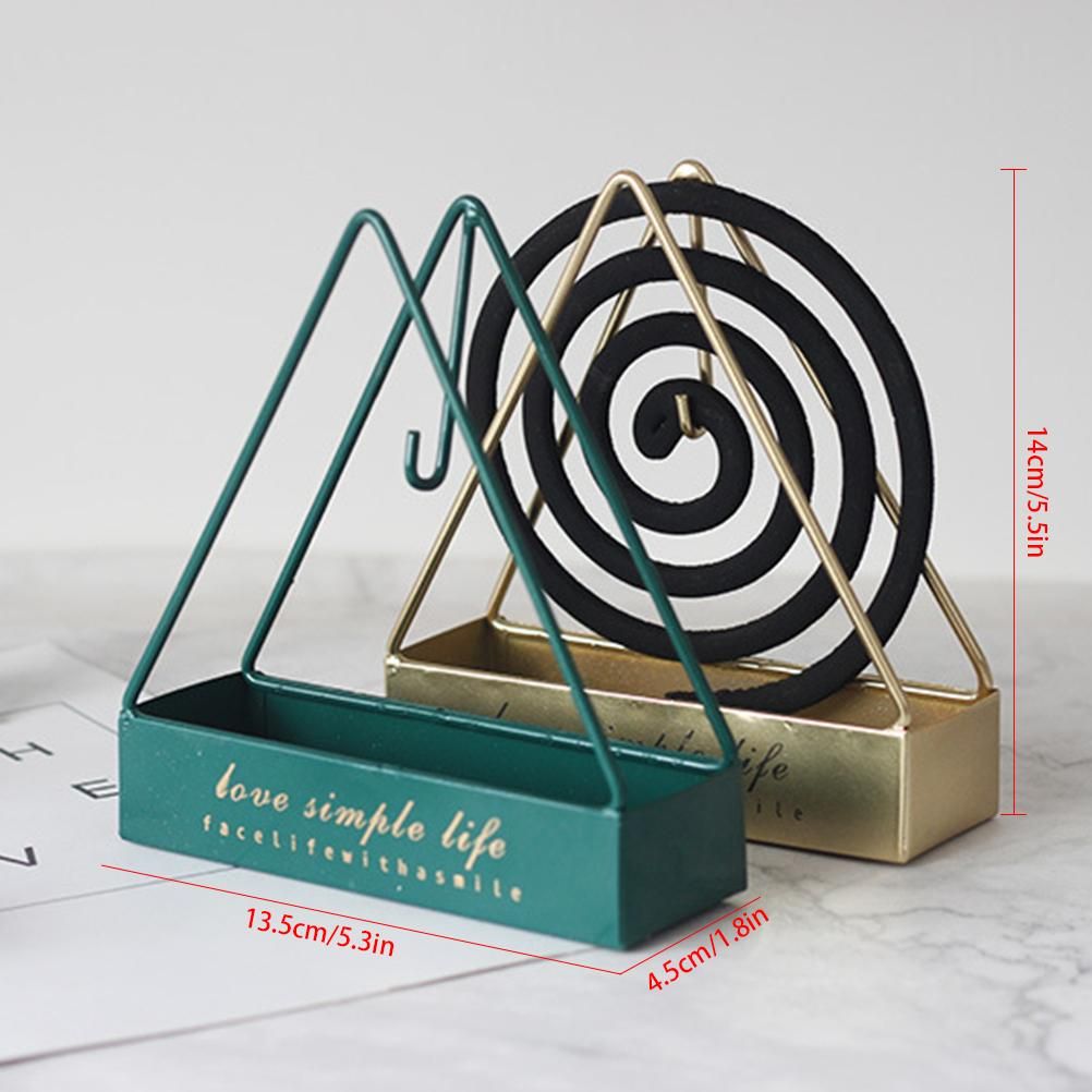 Triangular Mosquito Coil Holder Suspended Mosquito Coil Frame Elegant Home Decoration for Various Styles — image 5