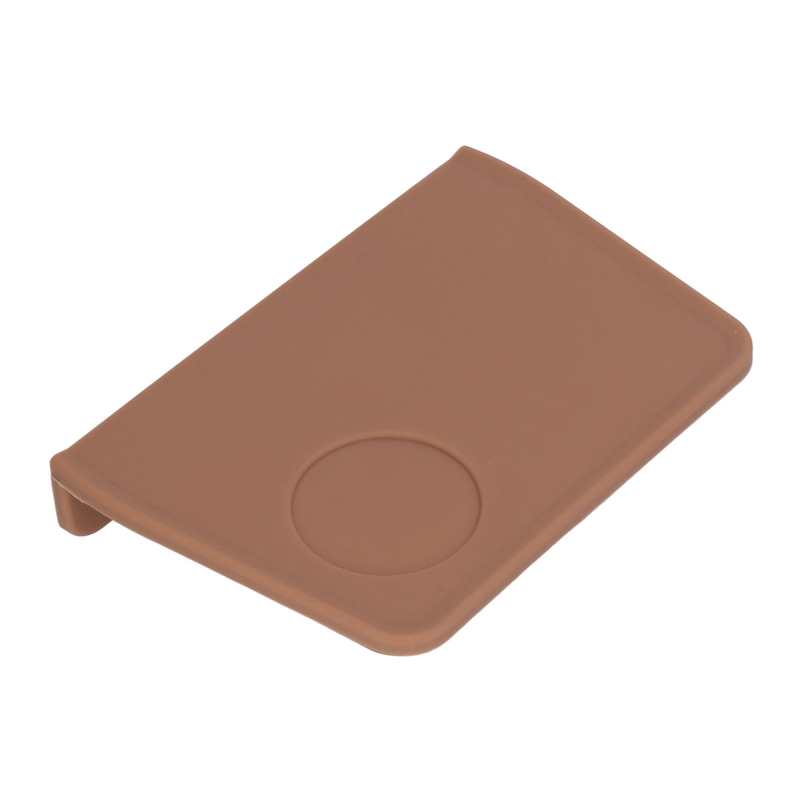 Coffee Tamper Mat with Tamper Slot Silicone Tamping Mat Coffee Pad Tamp Station Tool Brown — image 3
