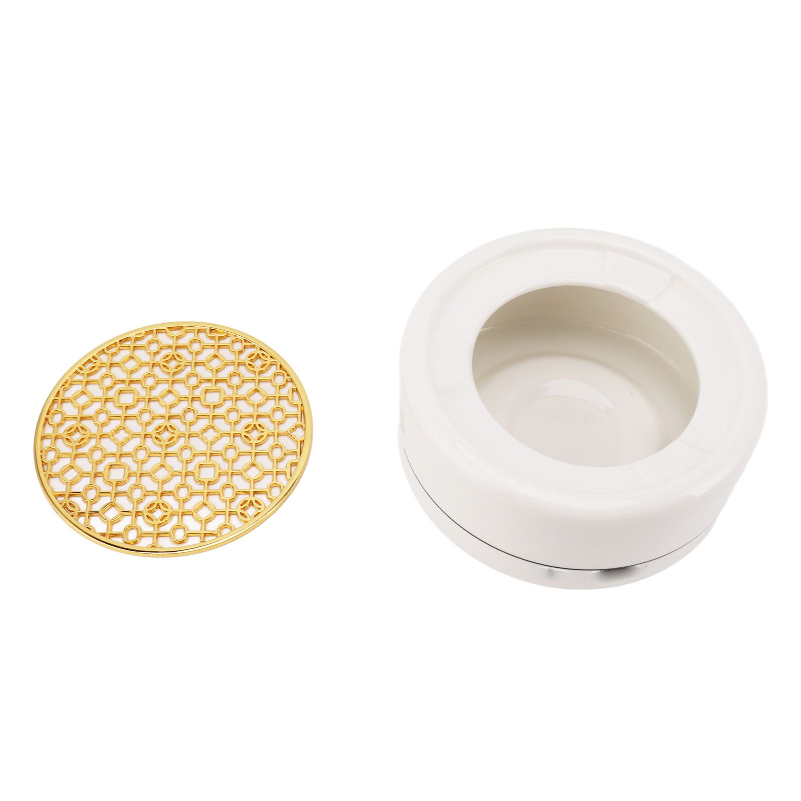 Ceramic Tea Pot Warmer with 11.8cm Gold Gasket Circular Concave Tea Kettle Heating Base for Home Kitchen Countertops โ image 4