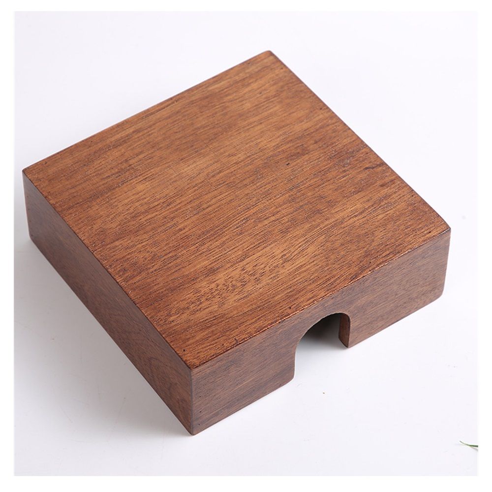 Cocktail paper napkin holder square, wooden flat napkin tray, cocktail napkins for kitchen decoration, restaurant countertop bar accessories 14x14x5cm β image 5