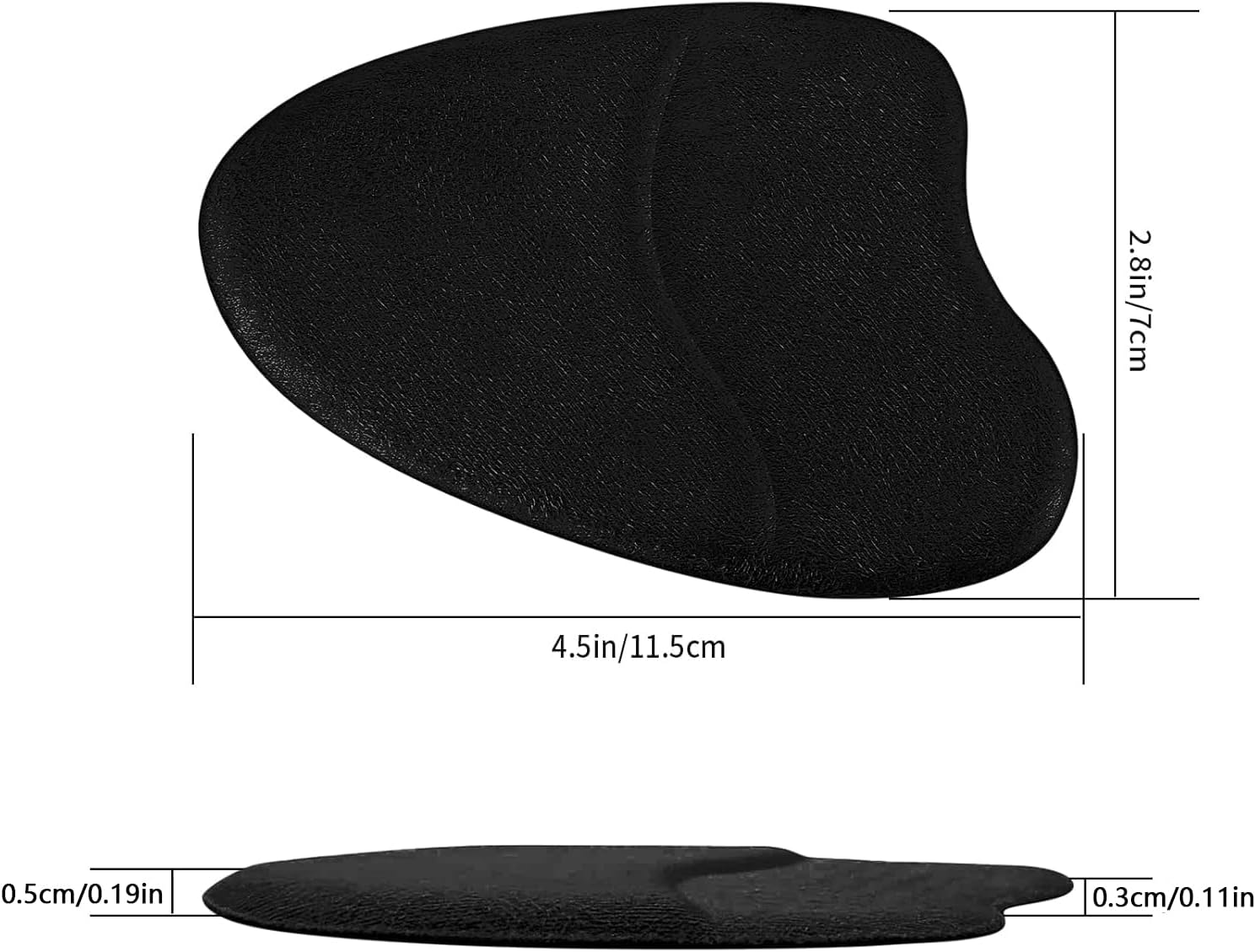 4 Pairs Forefoot Cushion Inserts for Women Shoes,Non-Sliding Insole Pads for Open Toe Heel Pads Inserts for Too Big Shoe,No Slip Heel Grips Liners Pads for โ image 2