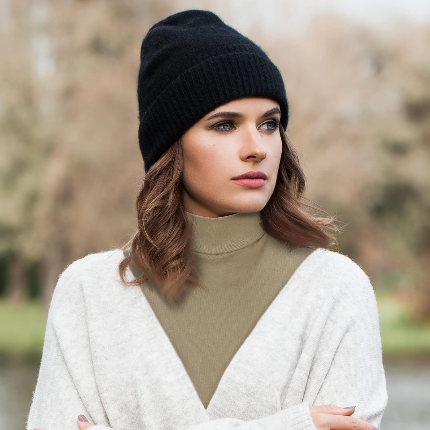 Fake Turtleneck Dickey Collars Women Half Top Mock Collar Neck Wear in Sweater Hoodie High Neck Mock Collar — image 5