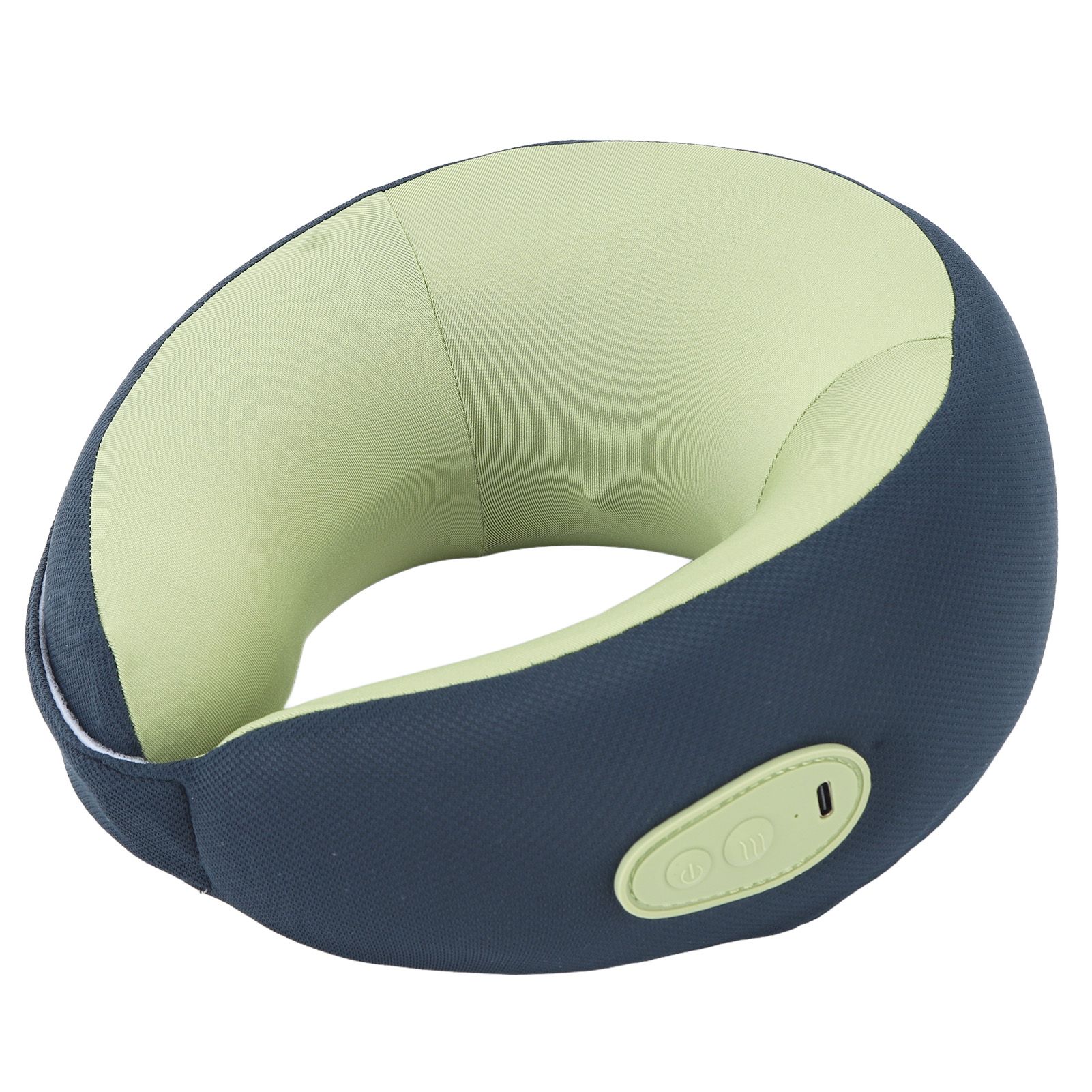 Back Neck Pillow Massager Hot Compress Cordless Massager Pillow Blue Green Electric Massage Pillow for Office Car Home โ image 3