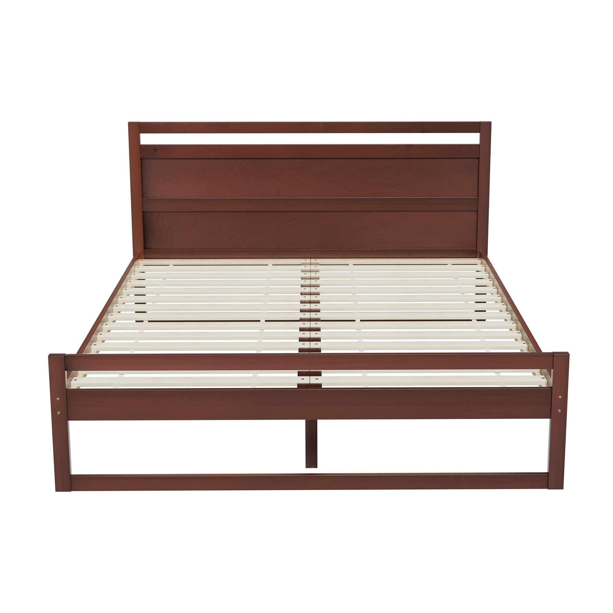 Artiss Bed Frame Queen Size Wooden Walnut WITTON โ image 3