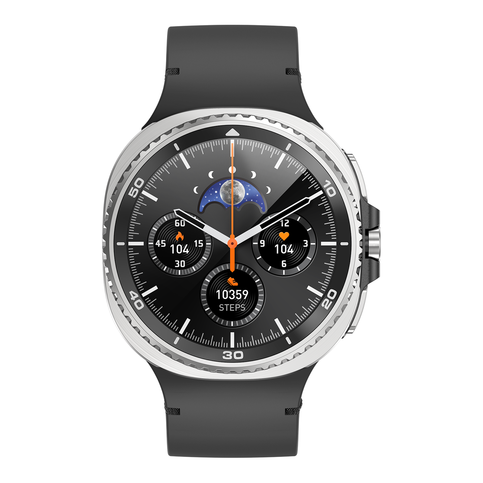 Watch8Classic-SU02 Smart Watch, Full Touch Screen Silicone Sports Wrist Watch for Men Women，Black — image 2