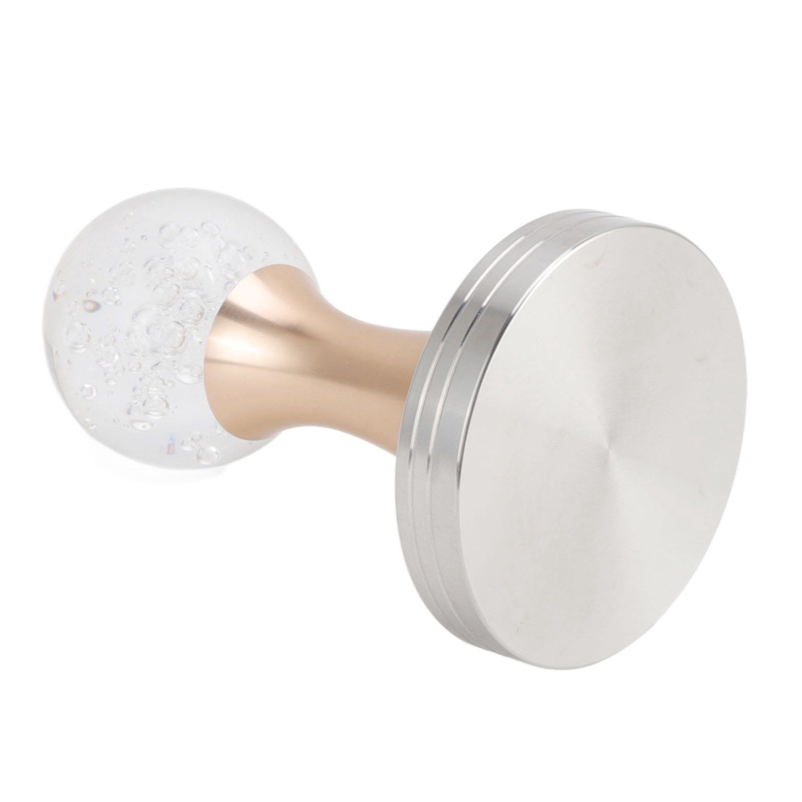 Crystal Ball Coffee Powder Tamper Stainless Steel Base Coffee Press Hammer for Kitchen Cafe Gold Pillar 53mm / 2.1in — image 6