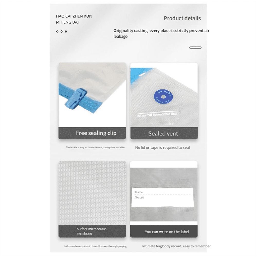Printer Consumables Vacuum Bags 30x34 cm for 3D Printer Filament Reusable Vacuum Compression Storage Bags PA+PE material Transparent