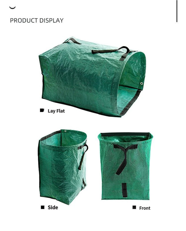 Heavy Duty Horizontal Garden Leaf Collection Bag - Large Capacity Waterproof Waste Scoop Tarp with Reinforced Handles for Lawn Debris, Grass, and Yard Cleanup — image 5