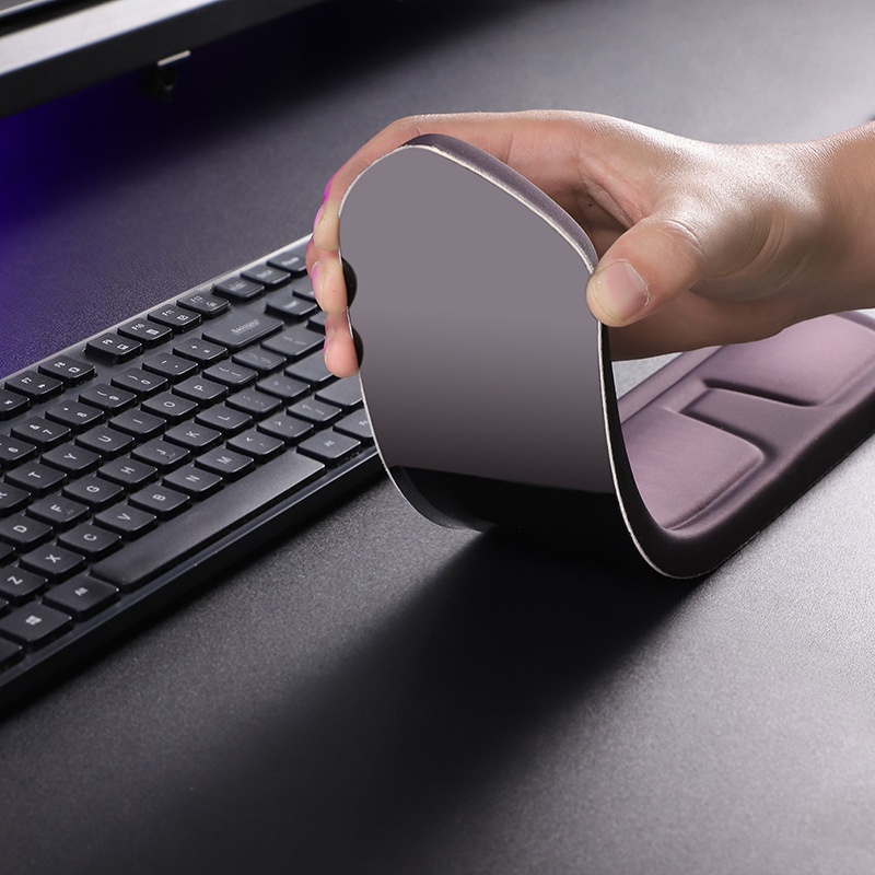 Purple and Green Comfortable Memory Foam Wrist Rest Set β Ergonomic Mouse Pad & Keyboard Hand Support for Office and Home Use β image 5