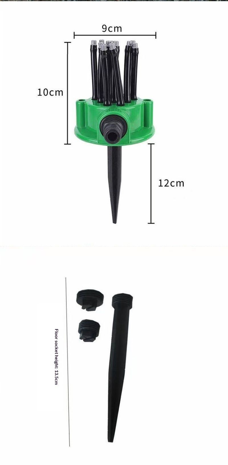 Flexible Lawn & Garden Sprinkler Garden Spray 360° Automatic Watering System, 12-Tube Sprayer for Watering, Hands-Free Lawn and Plant Watering — image 5