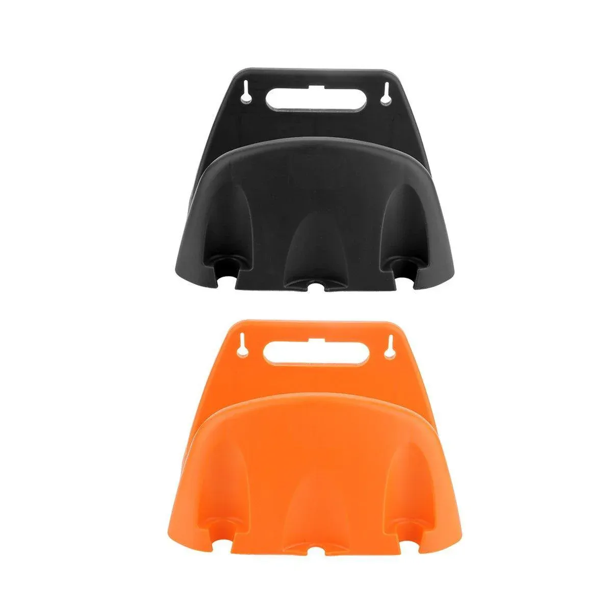 3pcs Wall Mounted Hose Holder Rack Plastic Garden Hose Storage Rack Organizer - Orange โ image 3