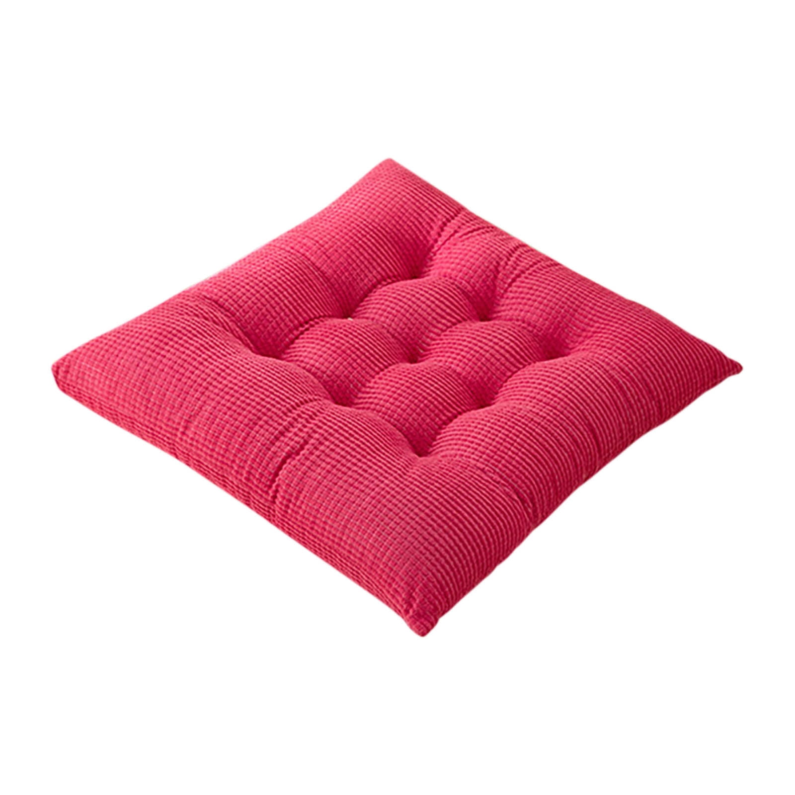 Solid Color Thickened Corduroy Chair Cushions 17.7 × 17.7in Extra-Large Size Seat Cushion with Machine Washable,Large Size Dining Chair Cushion Student Office — image 3