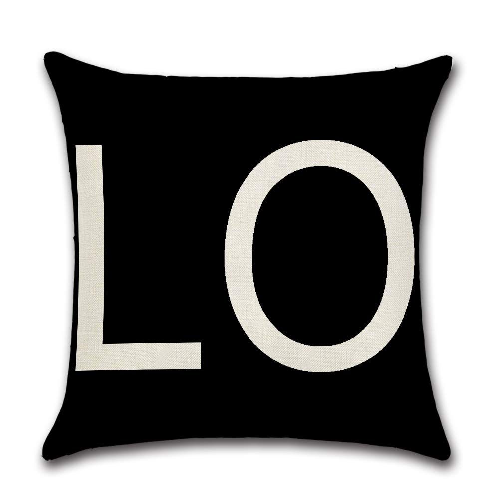 Valentines Day Pillow Covers 18x18 Set of 2 Valentines Day Decor for Home Black and White Love Pillows Decorative Throw — image 2