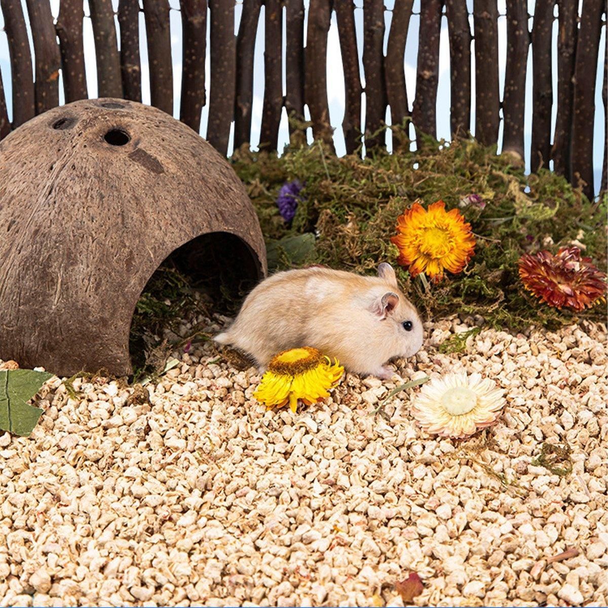 Plants Corncob Bedding Nest Pad for Hamster Rabbit Hedgehog Small Pet Supplies - Corn Cob Litter — image 5