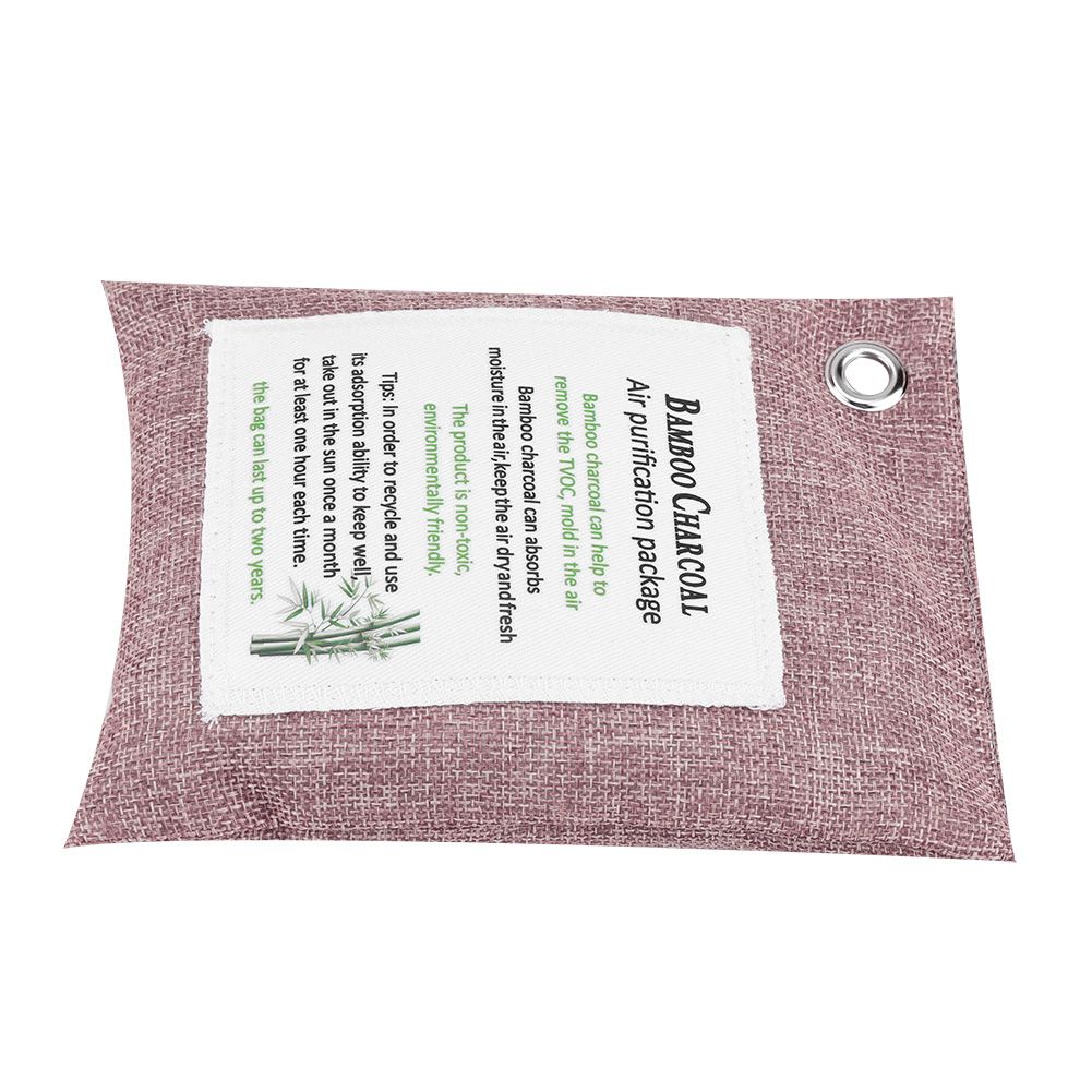 8 Colors Air Purifying Bag Activated Charcoal Bamboo Odor Purifyer Car Deodorizer Peachpuff โ image 4
