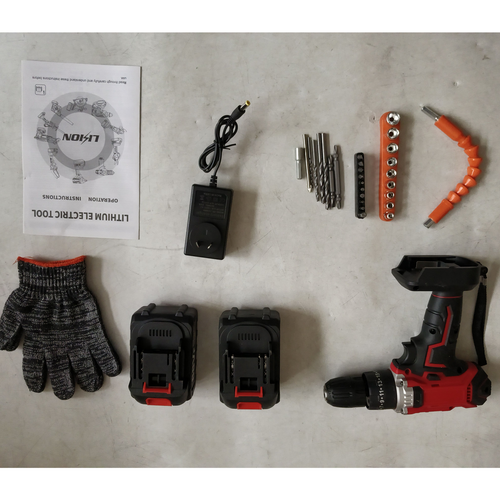 Cordless Drill w/2 Battery Heavy Duty Impact Driver Kit Brushless Hammer Set โ image 2